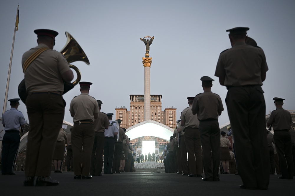 USAFE Band performs alongside the National Presidential Orchestra of Ukraine
