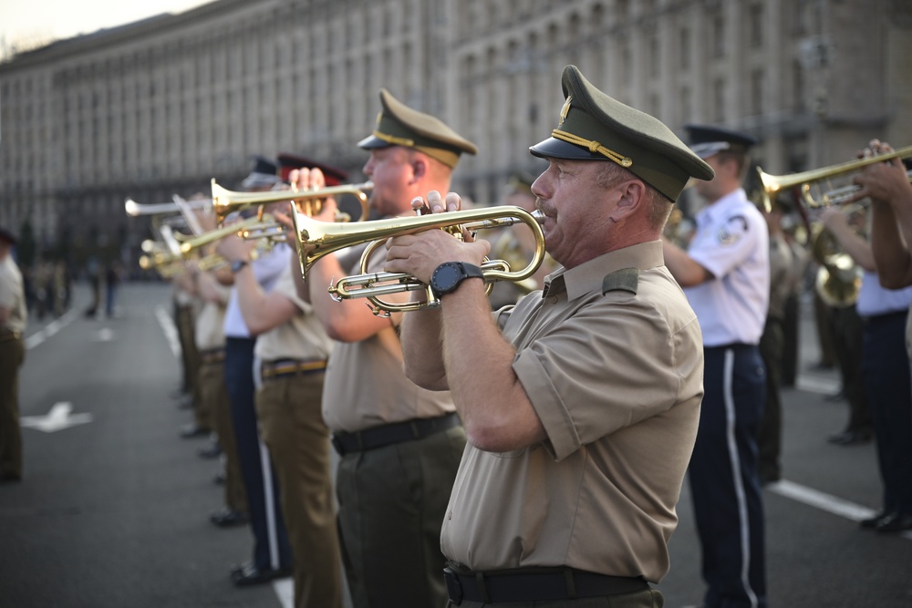 USAFE Band performs alongside the National Presidential Orchestra of Ukraine