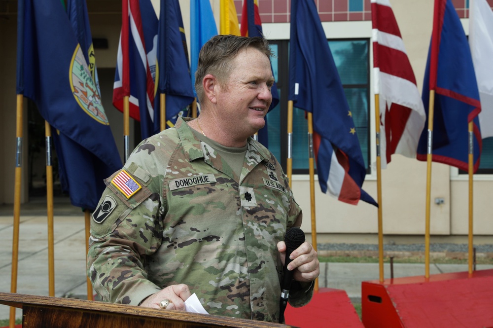 The 411th Engineer Battalion holds Change of Command Ceremony