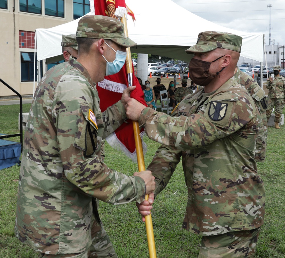 The 411th Engineer Battalion holds Change of Command Ceremony