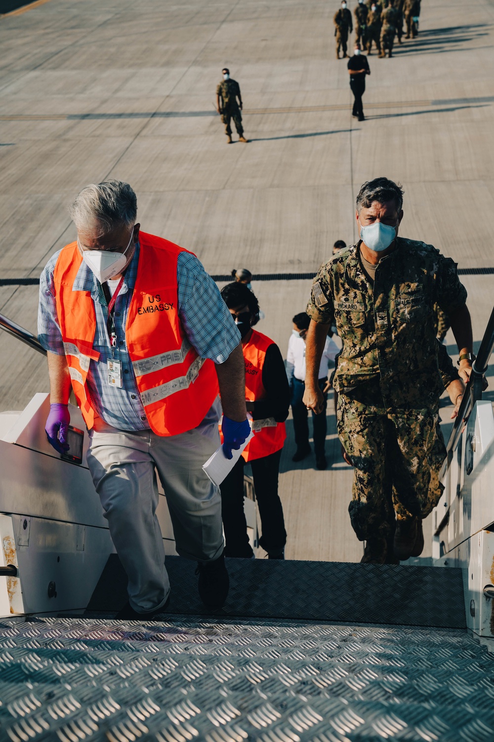 Afghanistan Evacuees arrive at NAS Sigonella