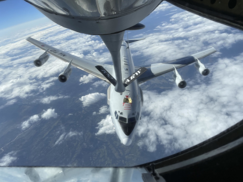 100th ARW refuels NATO E-3 Sentry aircraft