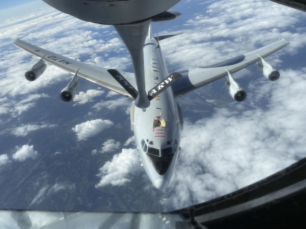 100th ARW refuels NATO E-3 Sentry aircraft