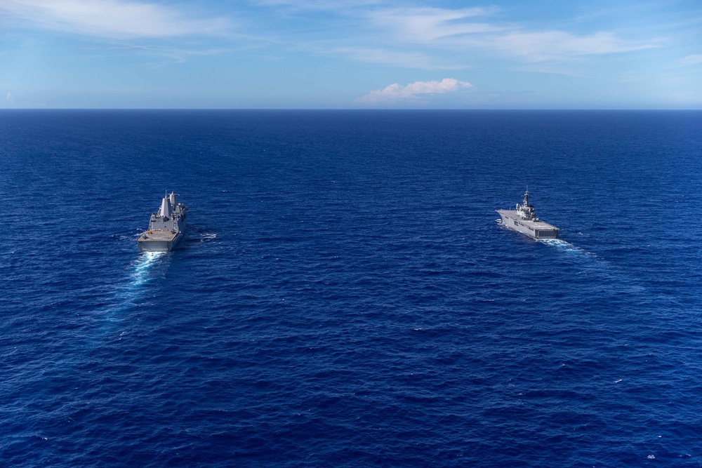 USS New Orleans Operates with JS Shimokita during Noble Union