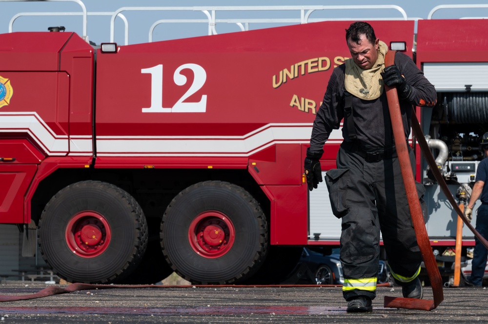 KAFB Fire Department conducts multi-agency live fire training exercise