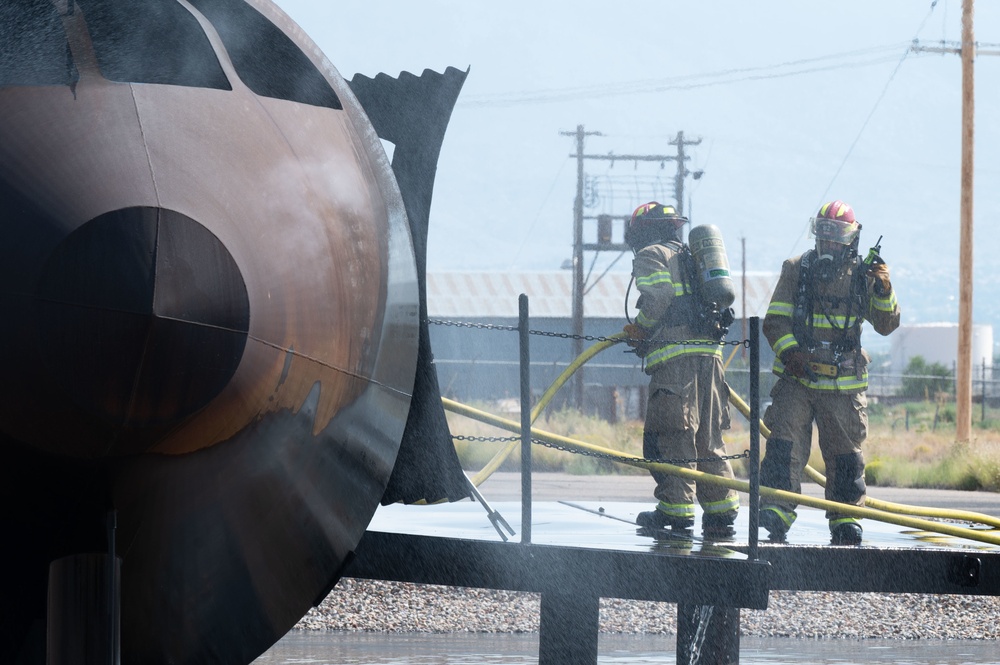 KAFB Fire Department conducts multi-agency live fire training exercise