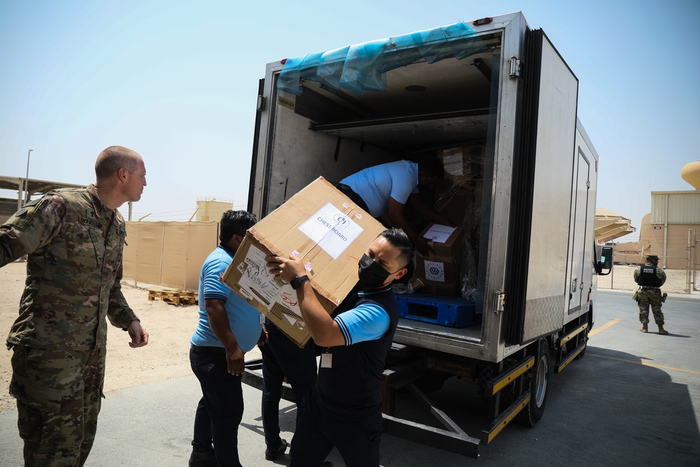 Army and Spirit of America provide essential resources to Afghan evacuees