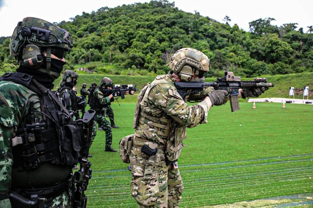 Cobra Gold 21: 1st Special Forces Group (Airborne) and Royal Thai conduct combat management marksmanship skills training