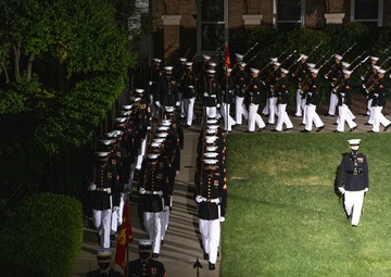 Barracks Marines conduct penultimate Friday Evening Parade of 2021 season