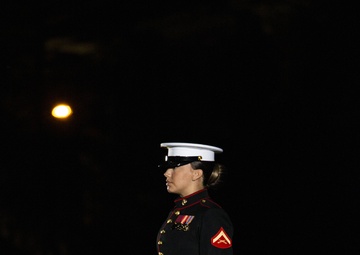 Barracks Marines conduct penultimate Friday Evening Parade of 2021 season