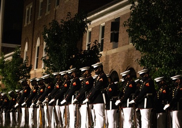 Barracks Marines conduct penultimate Friday Evening Parade of 2021 season