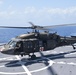 UH-60 Blackhawk Helicopter Lands on USNS Burlington to Refuel