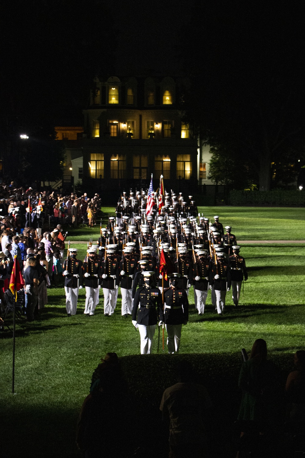 Barracks Marines conduct penultimate Friday Evening Parade of 2021 season