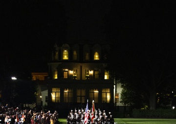 Barracks Marines conduct penultimate Friday Evening Parade of 2021 season