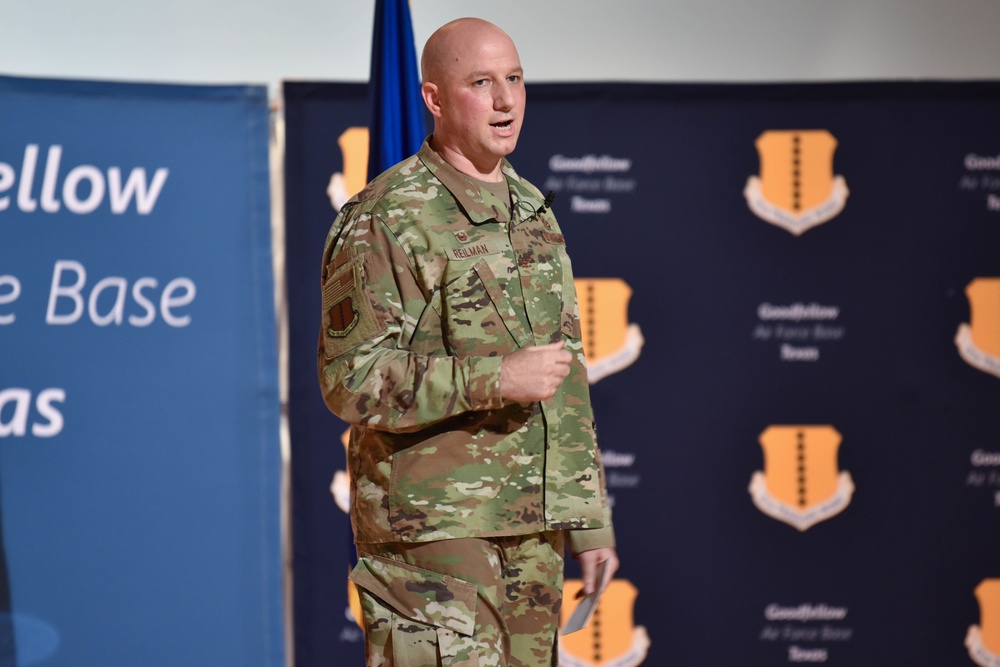 17th Training Wing commander hosts first all-call