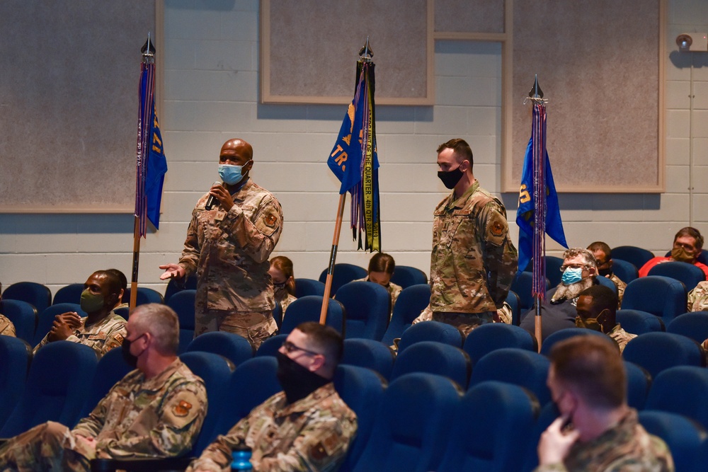 17th Training Wing commander hosts first all-call