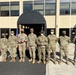 Command Sgt. Maj. Scott Beeson with Fort Eustis Soldiers who competed in the Fort Eustis Best Soldier and NCO of the Year Competition.