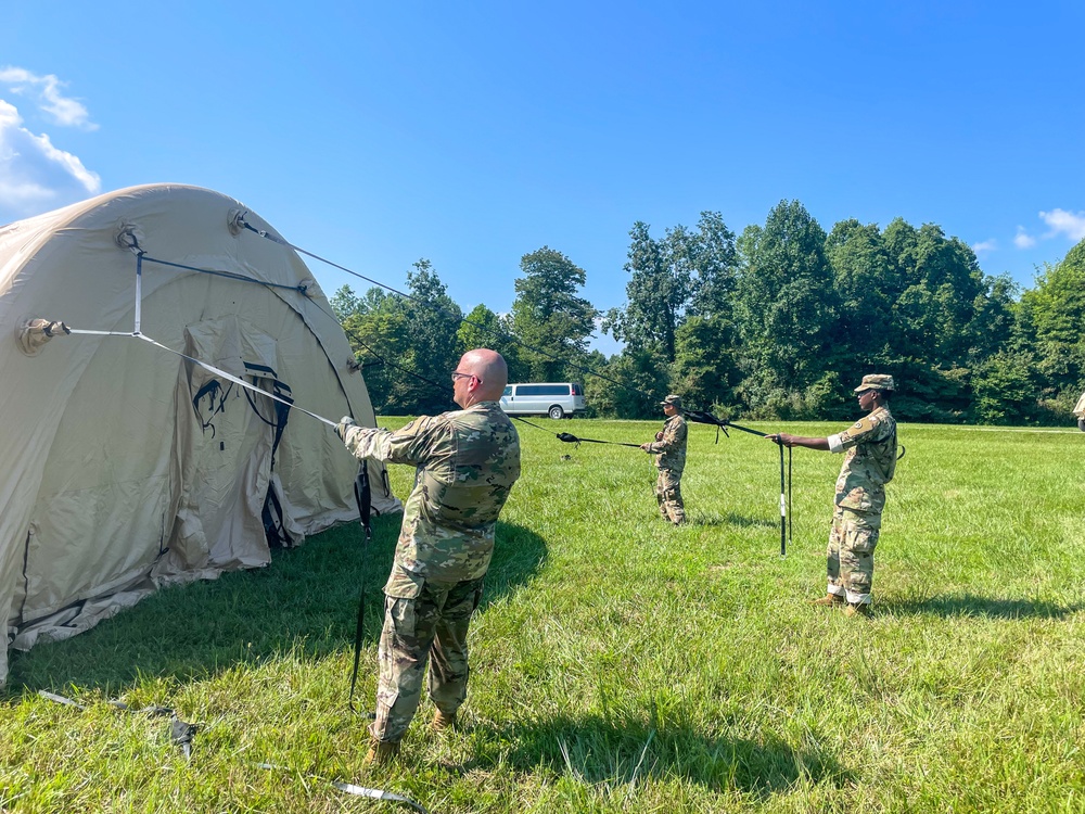 Airbeam tent outlet