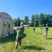 1st Theater Sustainment Commmand Soldiers set up airbeam tent