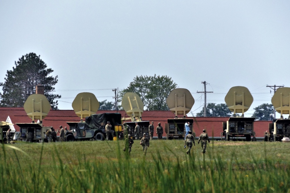 Signal Soldiers support Grecian Firebolt 2021 during CSTX at Fort McCoy