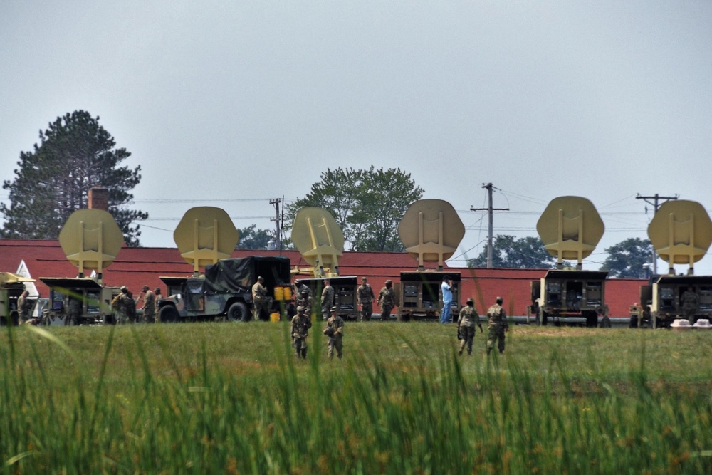 Signal Soldiers support Grecian Firebolt 2021 during CSTX at Fort McCoy