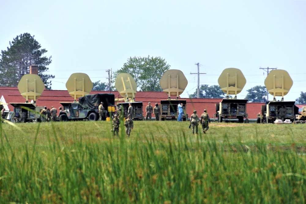 Signal Soldiers support Grecian Firebolt 2021 during CSTX at Fort McCoy