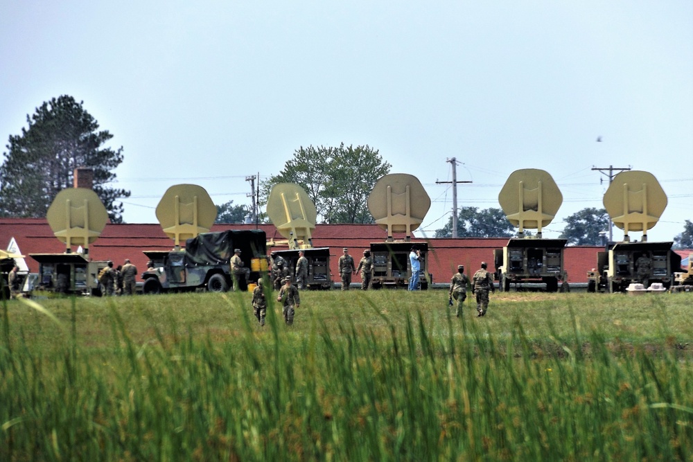 Signal Soldiers support Grecian Firebolt 2021 during CSTX at Fort McCoy