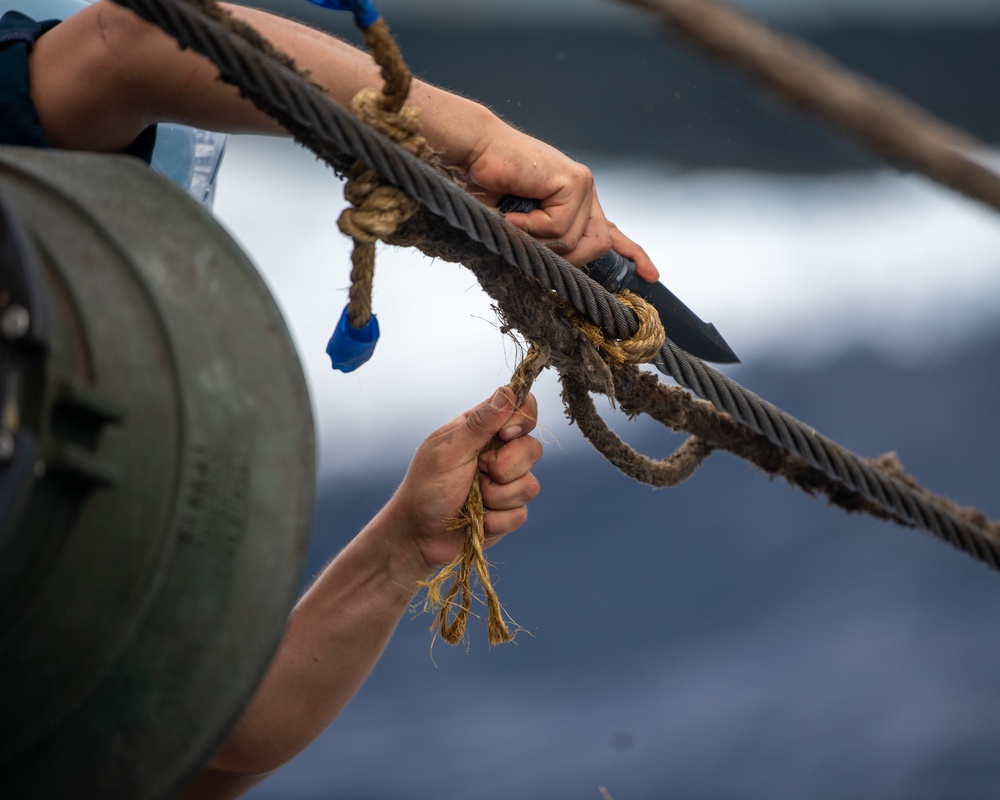 USS O'Kane (DDG 77) Conducts Replenishment-at-Sea