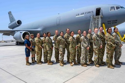 380th AEW KC-10 female crew conducts “unmanned” flight