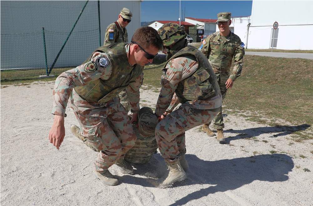 U.S. Army KFOR 29 Soldiers Host Combat Lifesaver Course in Kosovo