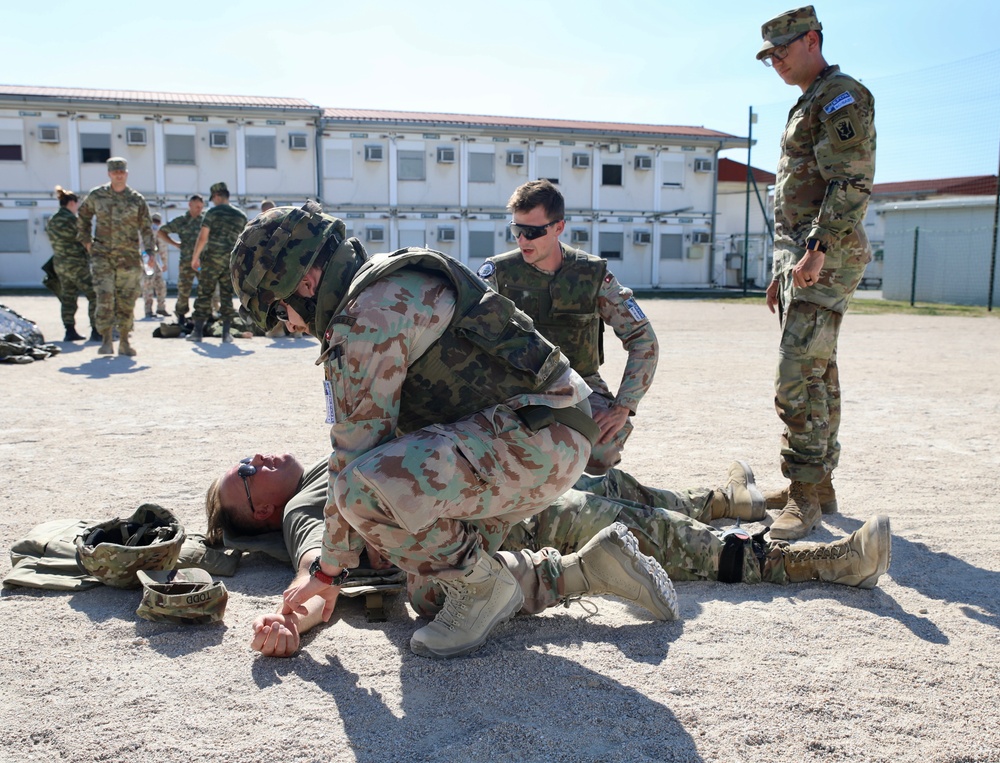 U.S. Army KFOR 29 Soldiers Host Combat Lifesaver Course in Kosovo