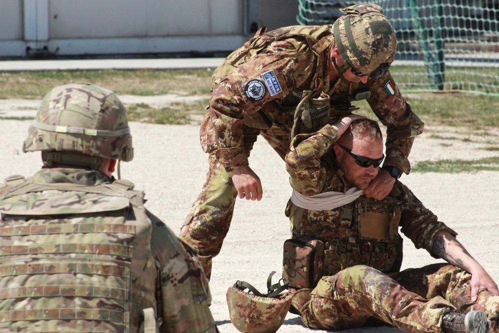 U.S. Army KFOR 29 Soldiers Host Combat Lifesaver Course in Kosovo