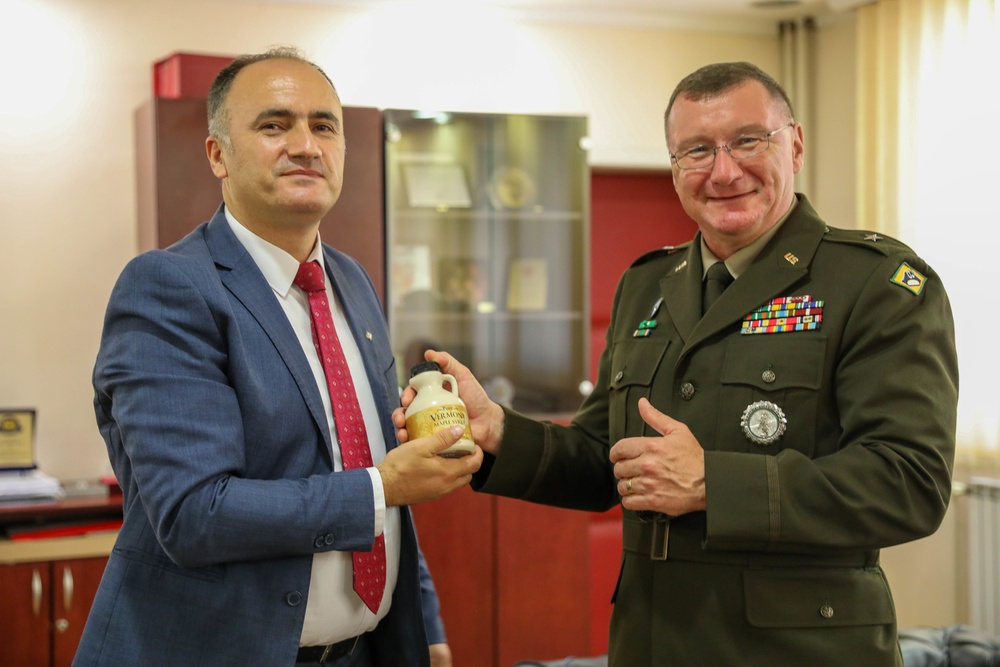 U.S. Army Brigadier General Gregory Knight Meets Protection and Rescue Directorate in North Macedonia