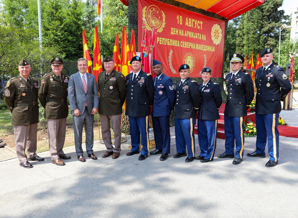 Members of the Vermont National Guard Attend Celebration in North Macedonia