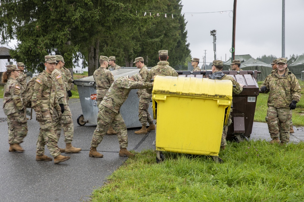 Soldiers Continue Efforts To Make Camp Kasserine A Place For Afghan Evacuees To Get Rest, Food, and Care