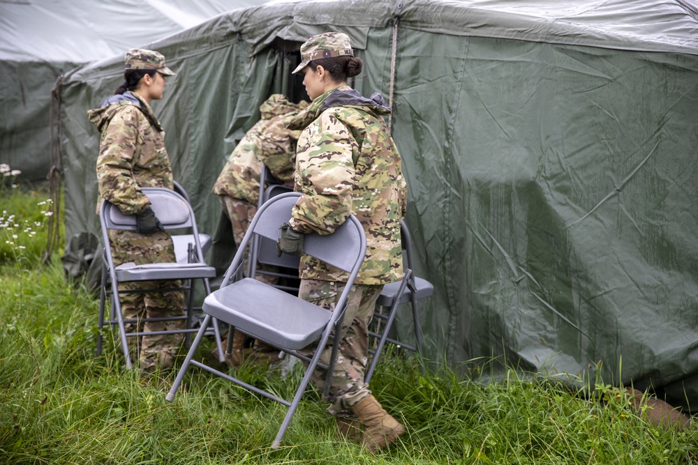 Soldiers Continue Efforts To Make Camp Kasserine A Place For Afghan Evacuees To Get Rest, Food, and Care