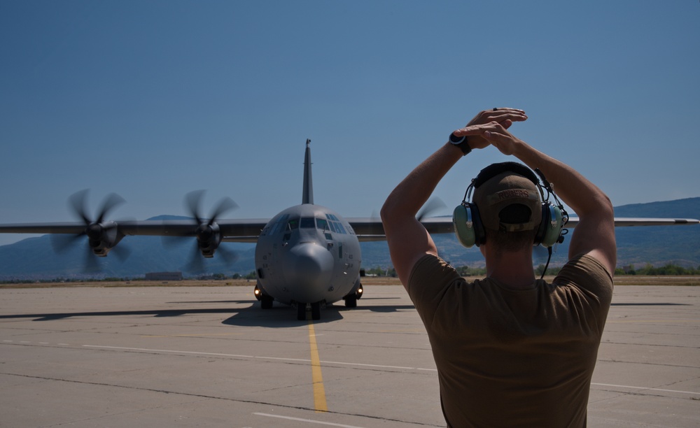 C-130 aircraft arrive in Bulgaria for Thracian Summer 2021