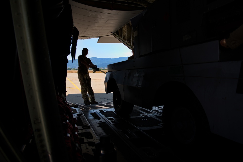 C-130 aircraft arrive in Bulgaria for Thracian Summer 2021