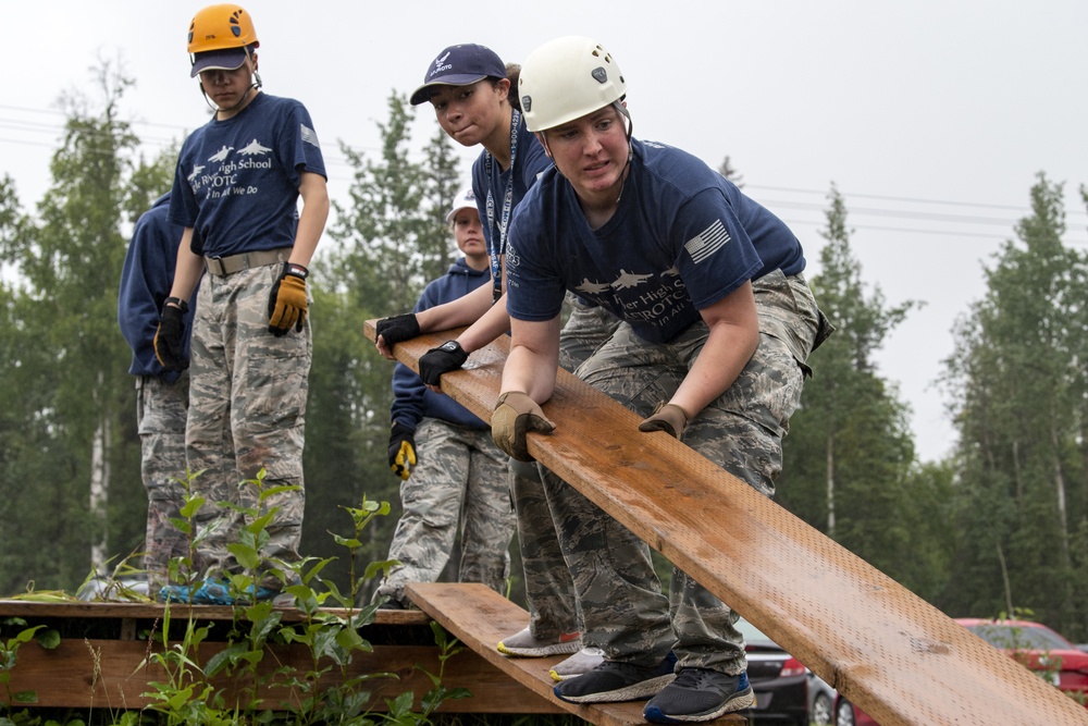 Eagle River High School JROTC completes Leadership Reaction Course