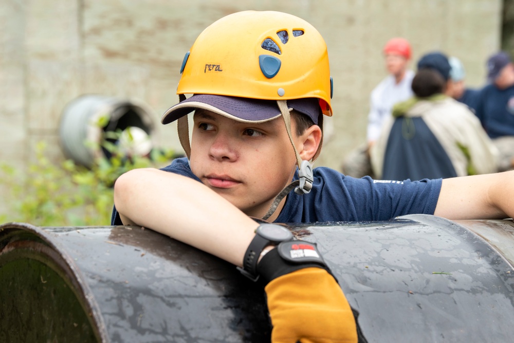 Eagle River High School JROTC completes Leadership Reaction Course