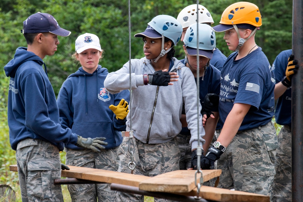 Eagle River High School JROTC completes Leadership Reaction Course