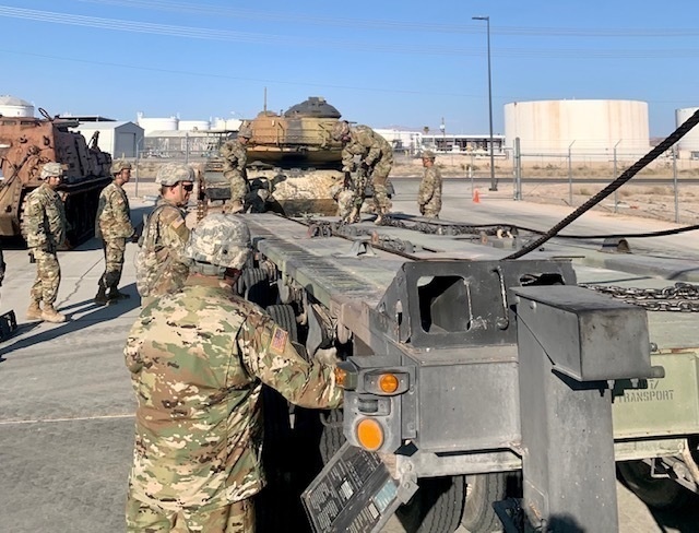 The 257th TC conducts drivers' training for HET 