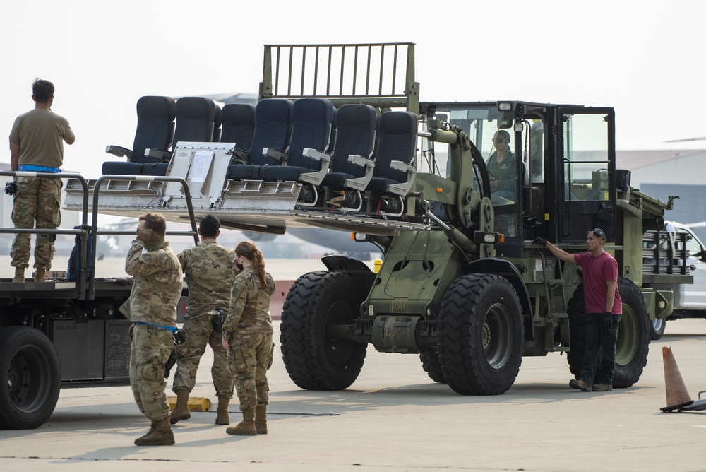 Afghanistan evacuation support from Travis Air Force Base