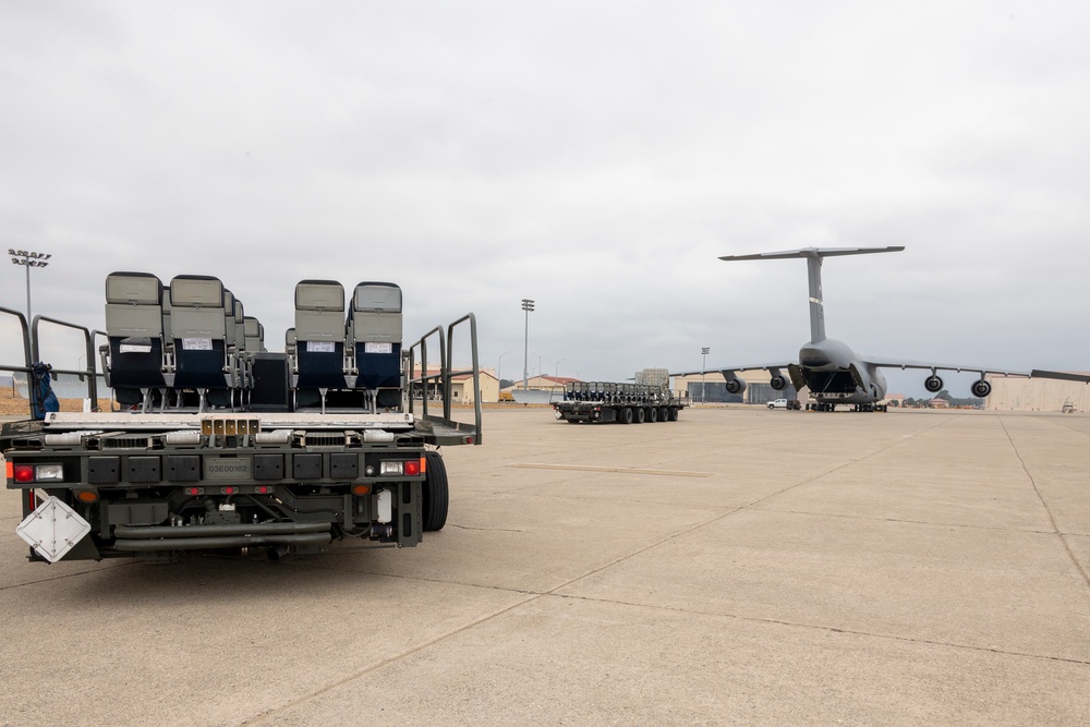 Cargo equipment lift, Travis AFB