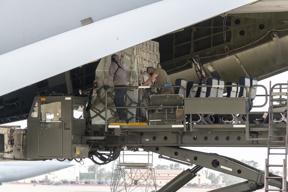 Cargo equipment lift, Travis AFB