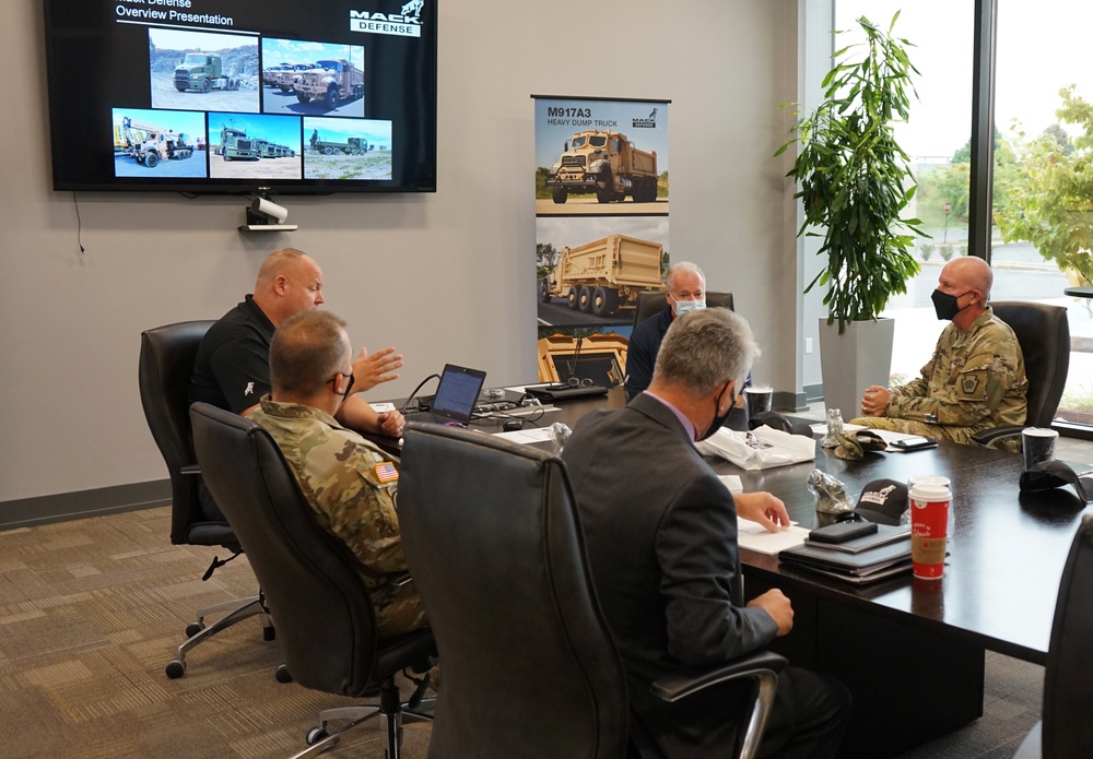 Pa. National Guard leaders visit Mack Defense plant in Allentown