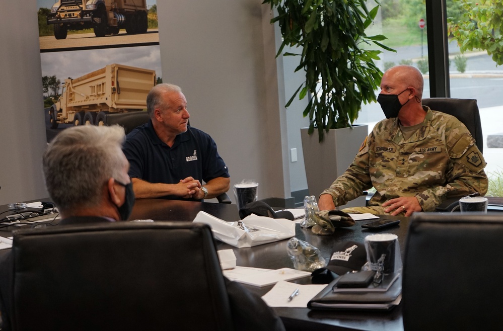 Pa. National Guard leaders visit Mack Defense plant in Allentown