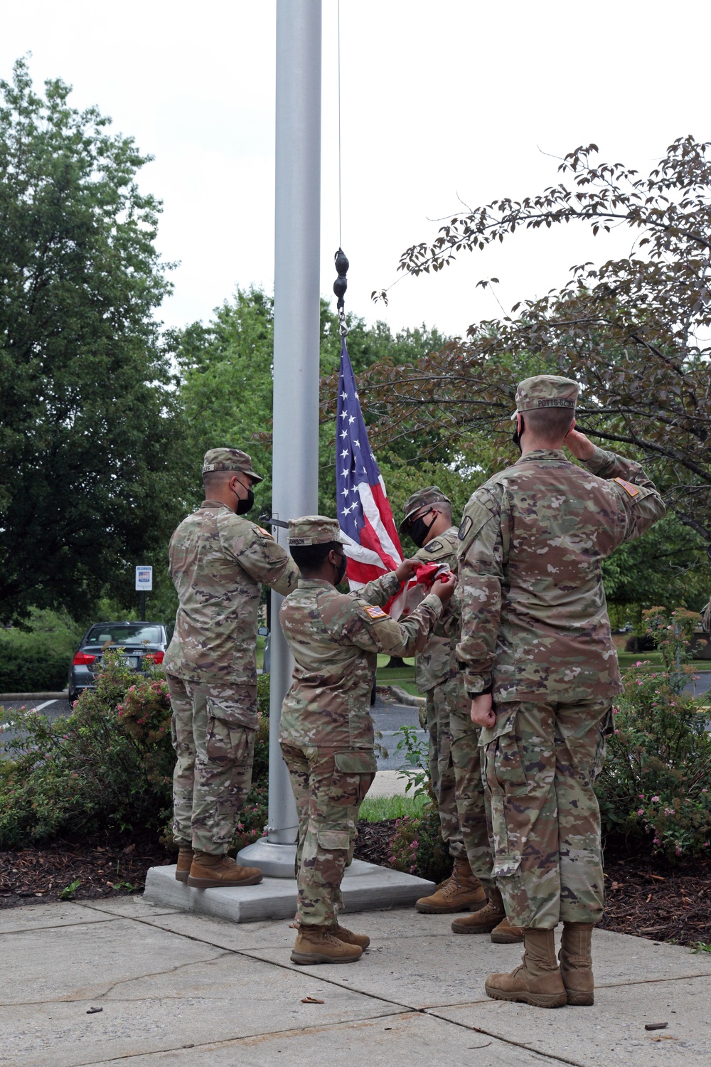Fort Detrick Raises the Flag for Back to School