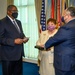 Secretary of Defense swears Secretary of the Navy