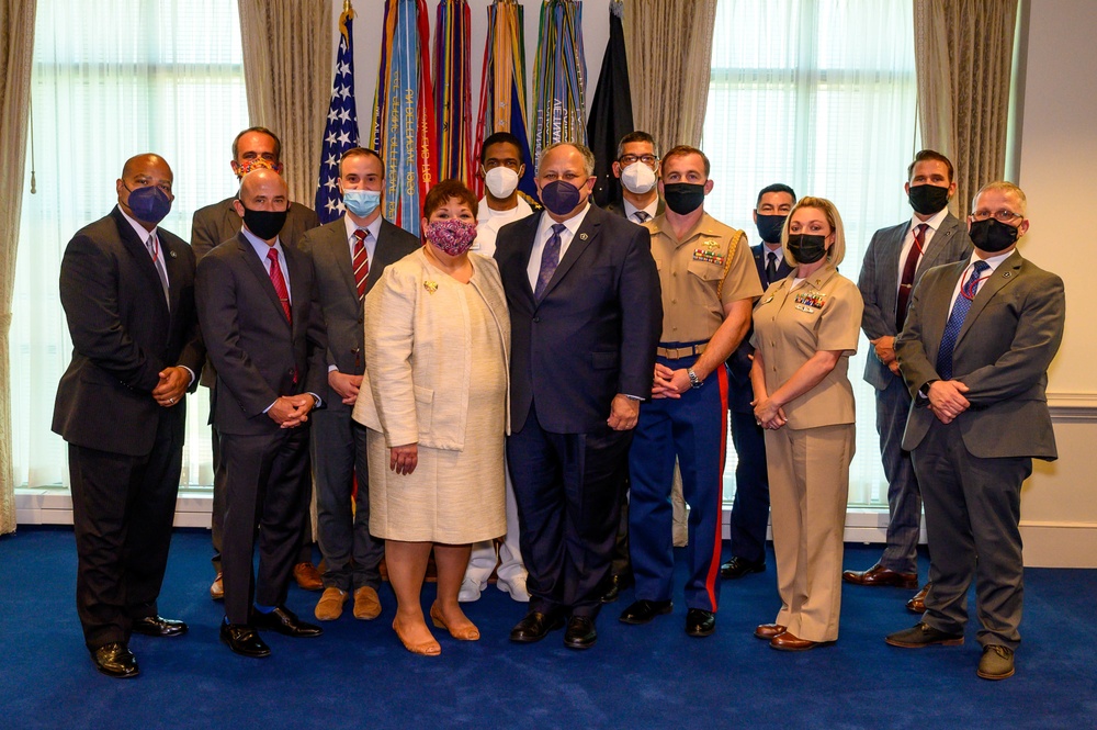 Secretary of Defense swears Secretary of the Navy